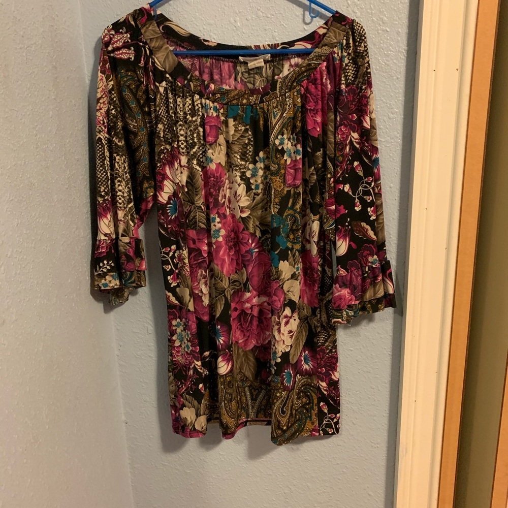 Medium purple tunic top